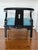 Mid 20th Century Vintage James Mont Style Black Lacquer Horseshoe Chair by Century For Sale - Image 5 of 7