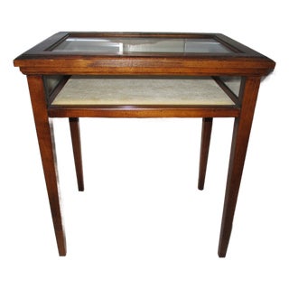 Vintage Brandt Furniture Federal Style Mahogany Brighton Court Curio Table For Sale