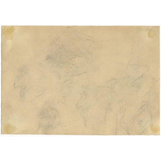 G. Cervelli, World War One French Satirical Caricature, 1910s, Charcoal For Sale - Image 3 of 5