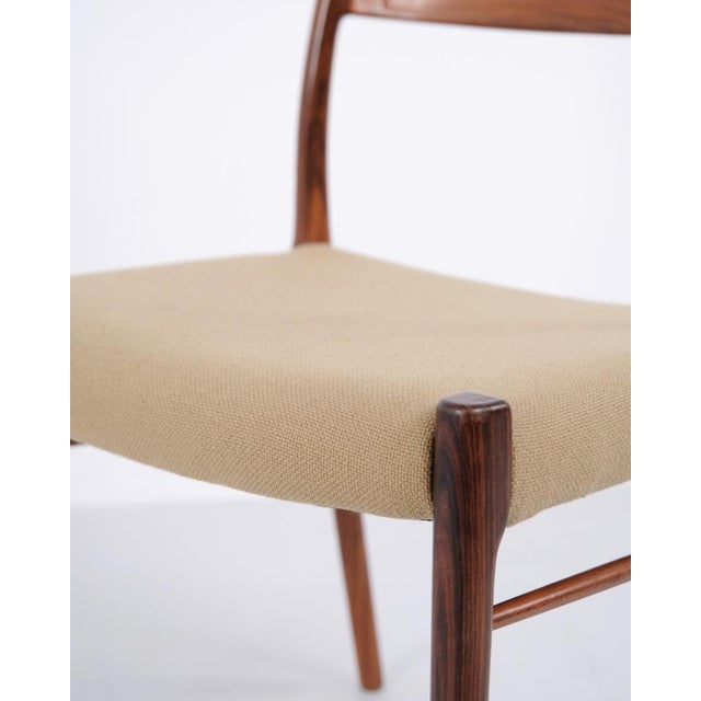 Dining Chairs in Rosewood attributed to Arne Wahl Iversen for Glyngøre Stolefabrik, 1950s, Set of 4 For Sale - Image 6 of 12