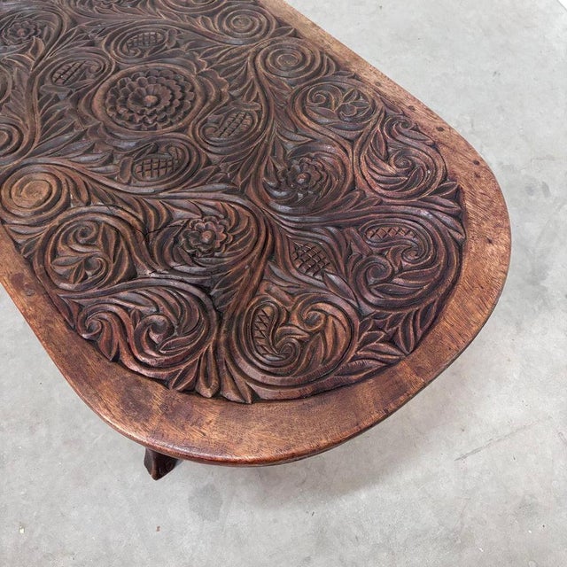 Brown Mid-Century Hand-Crafted Coffee Table For Sale - Image 8 of 12