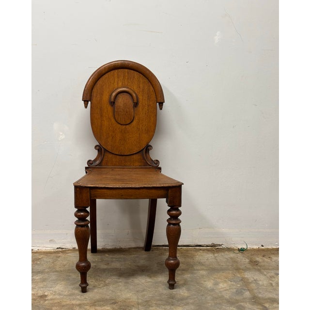 19th Century 19th Century Mahogany Hall Chair For Sale - Image 5 of 7