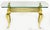 Cast & Polished Brass Cabriole Leg Console Table For Sale - Image 4 of 8