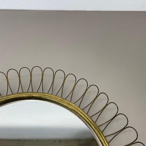 White Brass Metal Round Mirror by Josef Frank for Svenskt Tenn, 1960s For Sale - Image 8 of 18