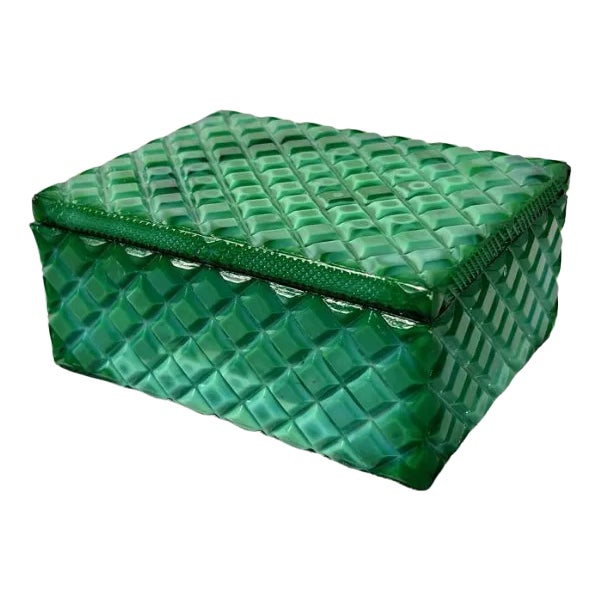 Bohemian Malachite Box from Jablonecké Sklárny, 1960s For Sale
