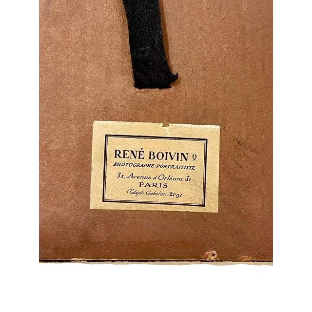 Absolutely charming late 19th century Parisian pet photograph. This photo with original tag on the back, was taken in...