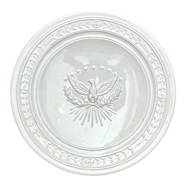 Vintage Italian Eagle Motif Ceramic Platter For Sale