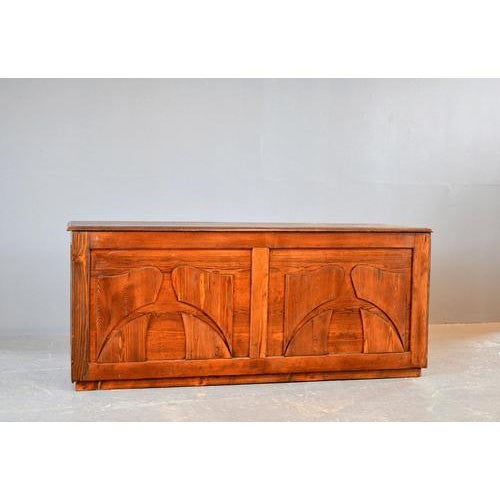 Art Nouveau Ironmongers Shop Counter Drawers Circa 1910s - Solid pine and Larch with original cast iron handles -...