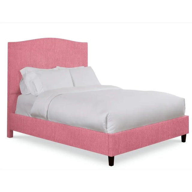 This listing includes the entire bedframe, including the headboard, rails, and footboard. From Chairish's line of bespoke...