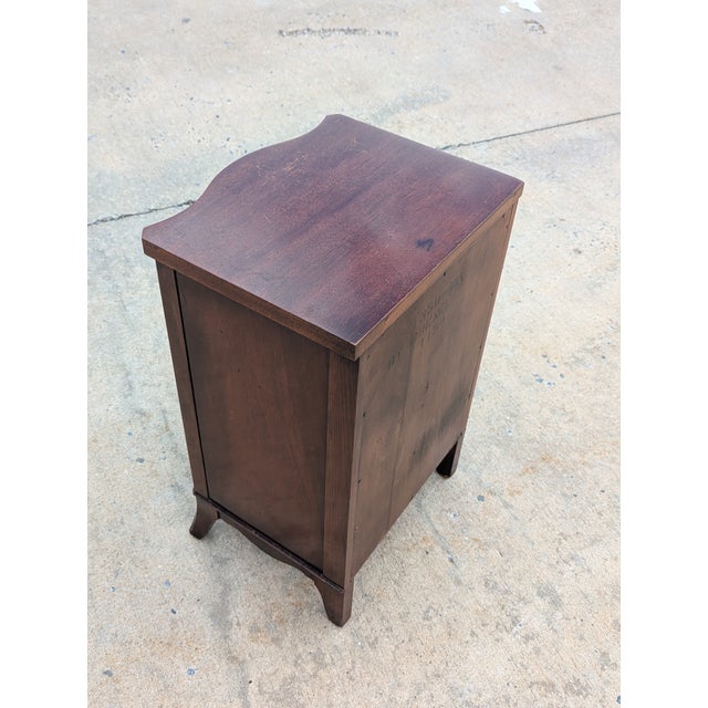 Mid 20th Century Drexel Vintage 1960s Travis Court Federal Mahogany Two Drawers Nightstand For Sale - Image 5 of 12