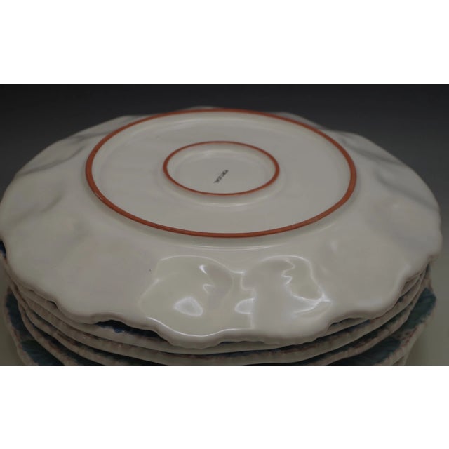 Set of 6 Majolica Seashells Stoneware Dinner Plates – Made in Portugal Bring the beauty of the ocean to your table with...