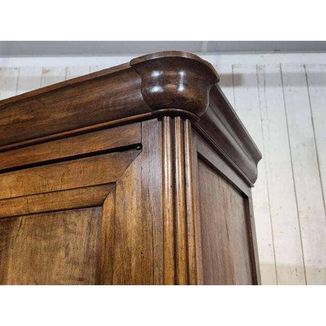 19th Century Walnut Wardrobe For Sale - Image 17 of 18