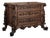 Antique Italian Rococo Revival Hand Carved Walnut Commode For Sale