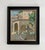 Charming French oil on canvas featuring a fountain in a town setting. A piece of original art that has survived over 100...