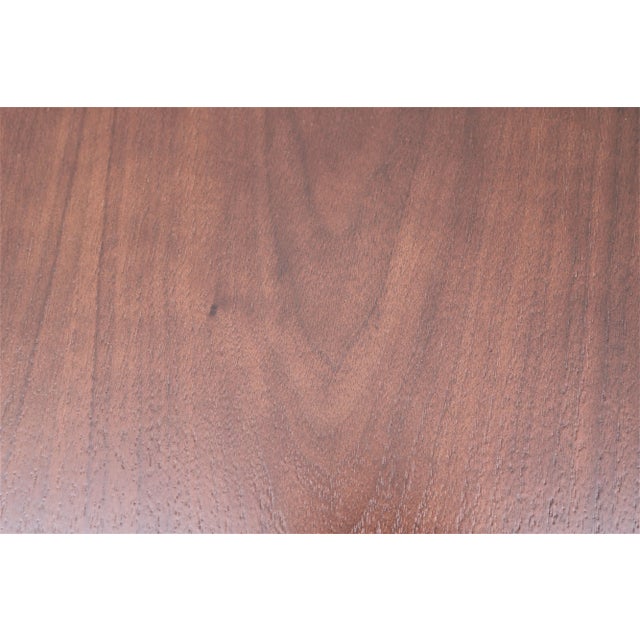 Modern Naoto Fukasawa for Geiger Saiba 30" Round Walnut Veneer Top Dining Table For Sale - Image 10 of 13