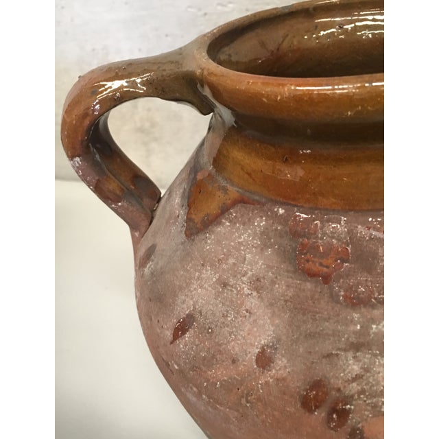 Ceramic 19th Century Spanish Stoneware Terracotta Jug or Pot With Handle For Sale - Image 7 of 8