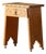 Mid-20th Century Hand-Carved New Mexico Pine Side Table in the Wpa Tradition For Sale