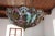 1970s Stained Glass Chandelier in the style of Tiffany, 1975 For Sale - Image 5 of 5