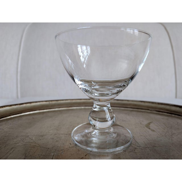 Late 20th Century Glass Dessert Coupes, Set of 4 - Two Sets Available For Sale In Washington DC - Image 6 of 11