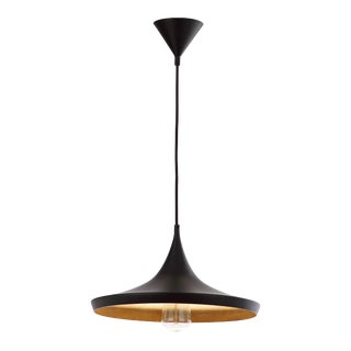 14.25 Inch Diameter Adjustable Pendant - Black For Sale