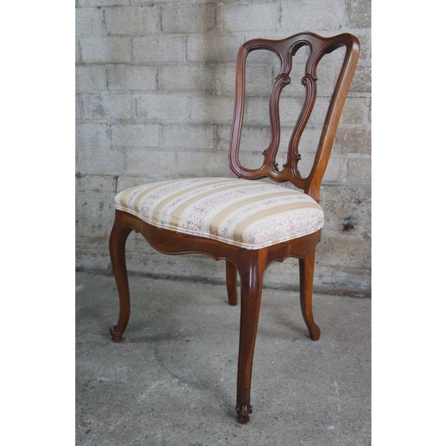 Vintage Drexel Heritage Cherry French Provincial Pretzel Back Dining