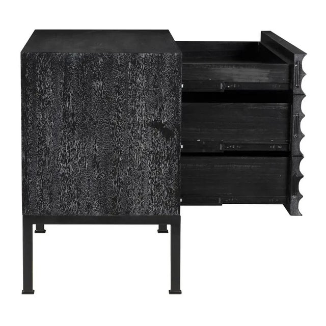 Black NOIR Arturo Console, Black Walnut For Sale - Image 8 of 10