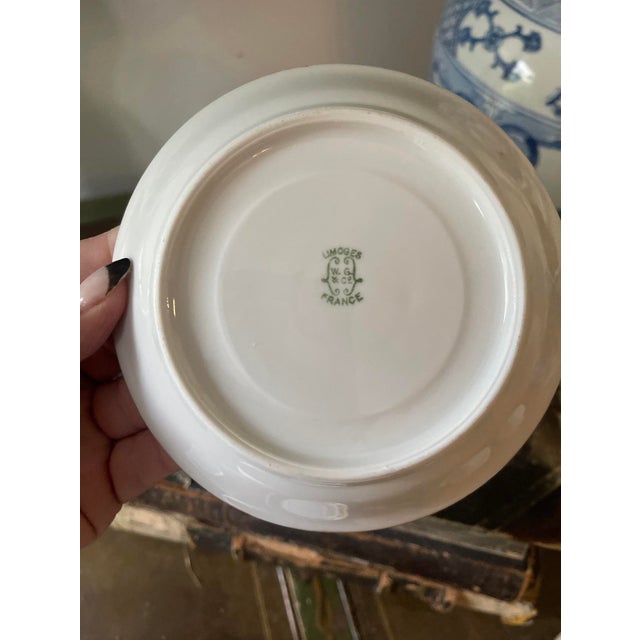 1950s Handpainted Art Deco Limoges Tea Cups - Set of Eleven (11) Pieces For Sale - Image 10 of 10