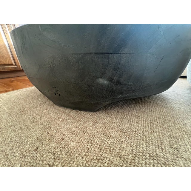 Rustic Restoration Hardware Suar Wood Low Table Coffee Table For Sale - Image 3 of 9