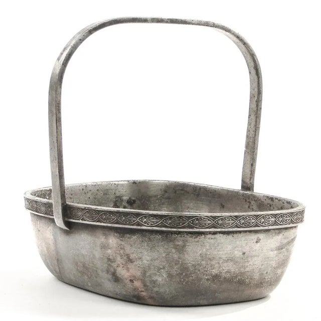 Art Deco Fruit Basket from Norblin, Poland, 1930s For Sale - Image 4 of 12