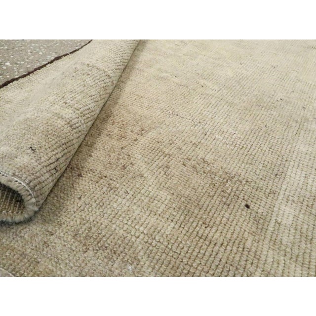 Textile Galerie Shabab Collection Early 20th Century Turkish Oushak Throw Rug For Sale - Image 7 of 7