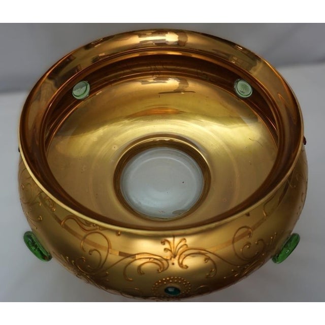 Vintage Tre Fuochi Murano Glass 24k Gold Overlay on Cobalt Blue Glass - Made in Italy For Sale - Image 12 of 14