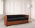 A striking sofa settee designed by Leon Rosen in the Art Deco taste for The Pace Collection, New York, NY, executed a rich...