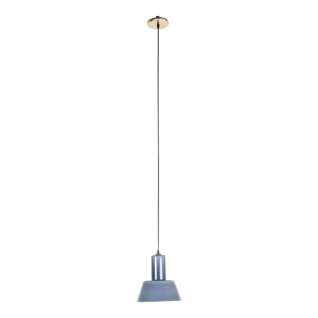 1970s Blue Italian Glass Pendant For Sale