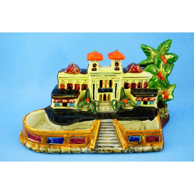 20th Century Vintage Ceramic Sculptures Orthodox Church and Casino of Sanremo, Italy, 1890s, Set of 2 For Sale - Image 15 of 18