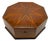 Bauhaus Octagonal Box in Ash, Walnut, Maple, Mahogany, and Velvet, Vienna, 1920s For Sale