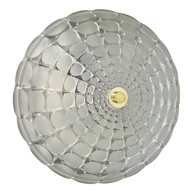 Glass Wall Light attributed to Peill and Putzler, Germany, 1970s For Sale