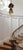 Vintage Filip Ravert Romblast White Frosted Romblast Shade Tole Pendant Light For Sale - Image 16 of 18
