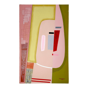 J. Rothenberg (Active C. 1935-1990) Cubist Modernist Original Painting
