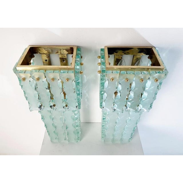 Mid-Century Modern Murano Wall Sconces from Mazzega, Italy, 1960s, Set of 2 For Sale - Image 8 of 16