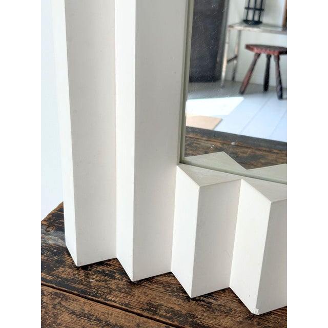 Ivory Vintage French Plaster Mirror, 1990s For Sale - Image 8 of 16
