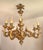 Black Large Vintage Louis XV Rococo Baroque Florentine Wood Carved Floral Chandelier, 1920s For Sale - Image 8 of 18