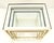 Fine Polished Brass Glass Mirrored Frames Tops Nesting Side Tables Stands Redone For Sale - Image 10 of 16