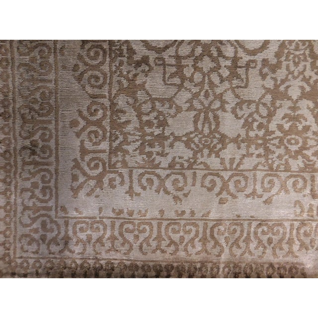 2000 - 2009 Hand Knotted Bamboo Silk Rug. 8'1"x 10'1" For Sale - Image 5 of 18