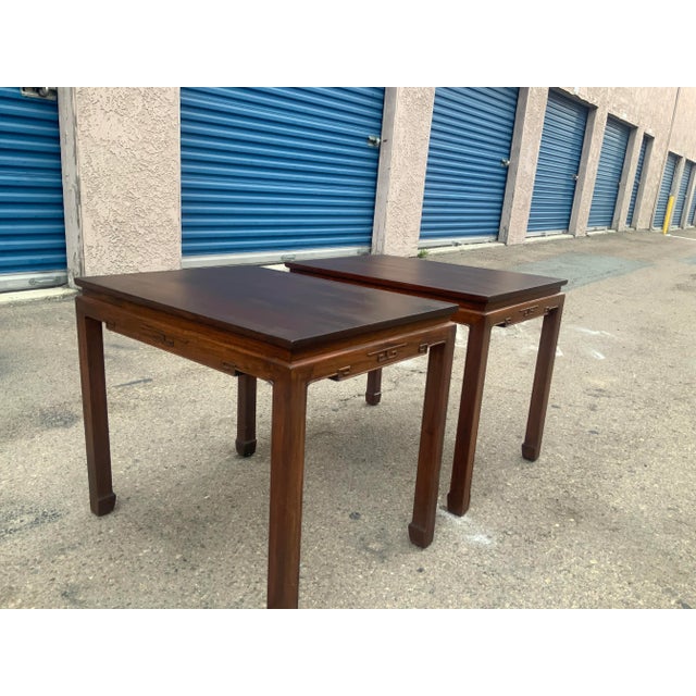 Mid century modern end tables. Circa 1930. Made of solid mahogany and walnut. Tables were stripped down and refinished....