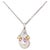 Diamond Sapphire FW Pearl Necklace 14k Gold Italy Certified For Sale - Image 4 of 10