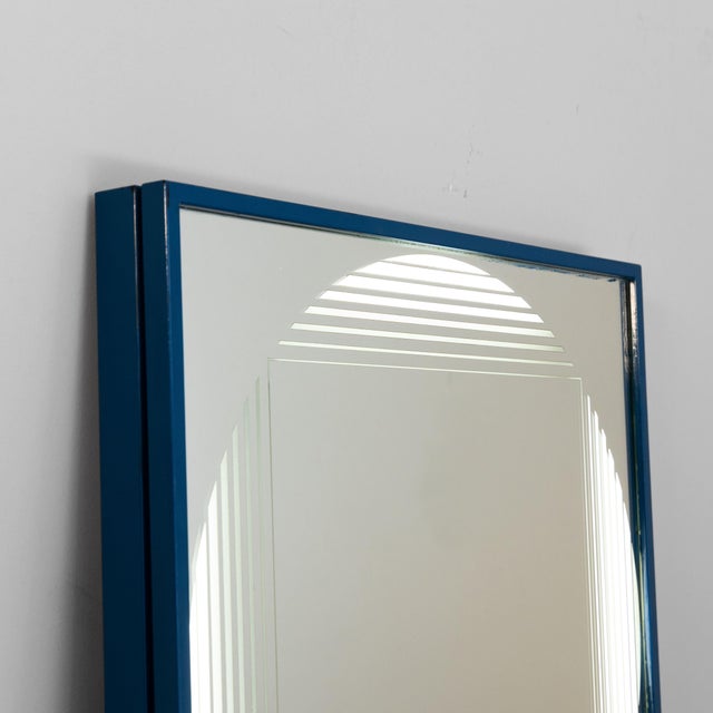 Black Brama Mirror by Gianni Celada for Fontana Arte, 1970s For Sale - Image 3 of 15
