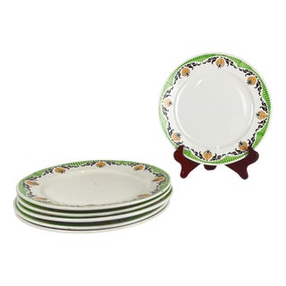 Maroussia Dinner Plates from Sarreguemines, 1930s, Set of 6 For Sale