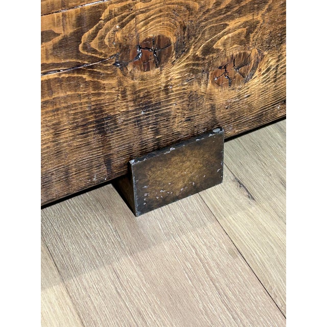 Transitional Vintage Custom Mini London 3-Timber Coffee Table For Sale - Image 3 of 5