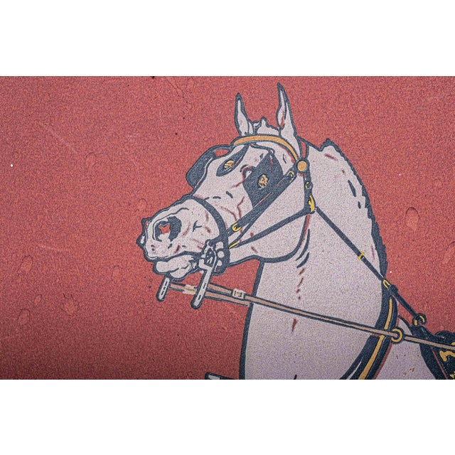Circa 1900 “Carriage Drive” Equestrian Print, Bigelow & Jordan Boston Frame For Sale - Image 4 of 7