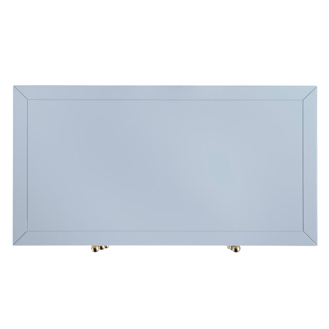 Blue Nora 34 in. W Wood 3 Drawer Chest, Light Blue For Sale - Image 8 of 9